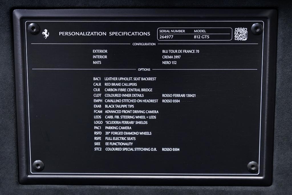 used 2021 Ferrari 812 GTS car, priced at $499,900