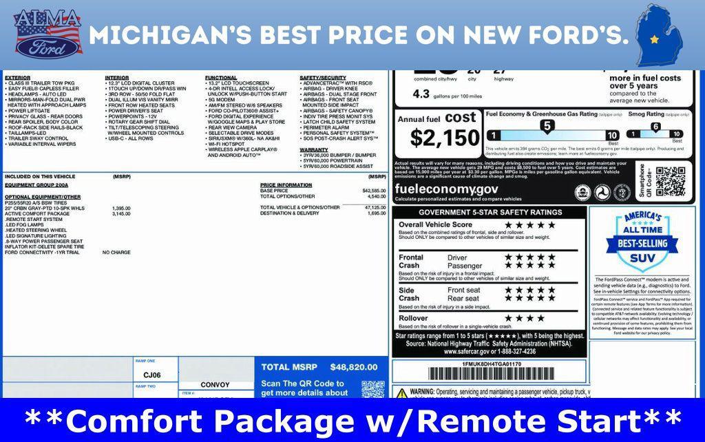 new 2026 Ford Explorer car, priced at $46,626