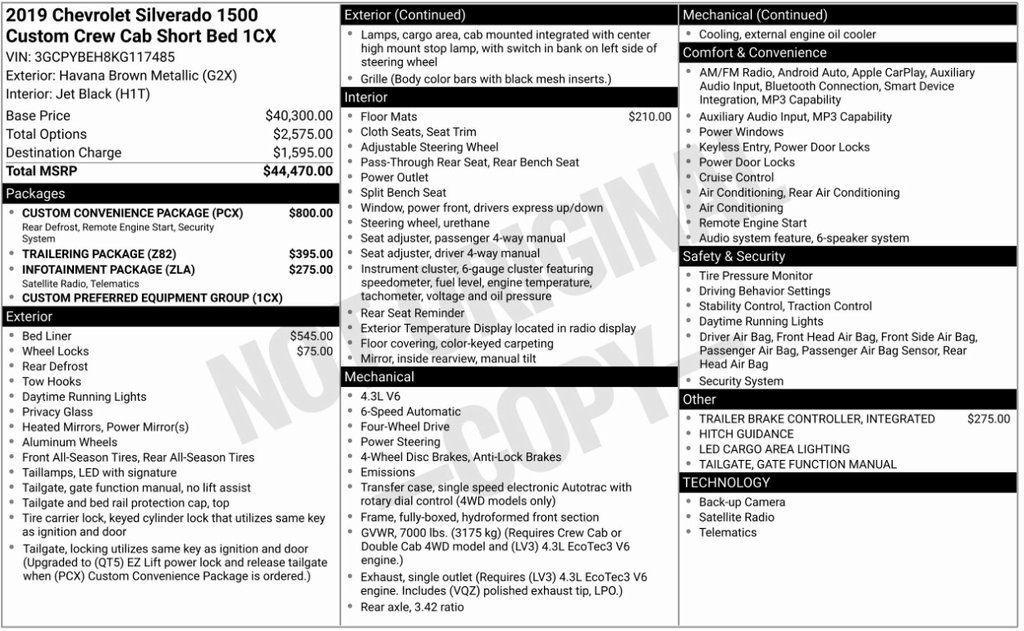 used 2019 Chevrolet Silverado 1500 car, priced at $24,656