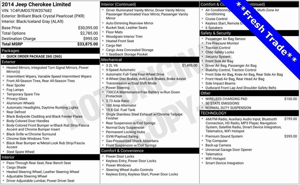 used 2014 Jeep Cherokee car, priced at $6,528