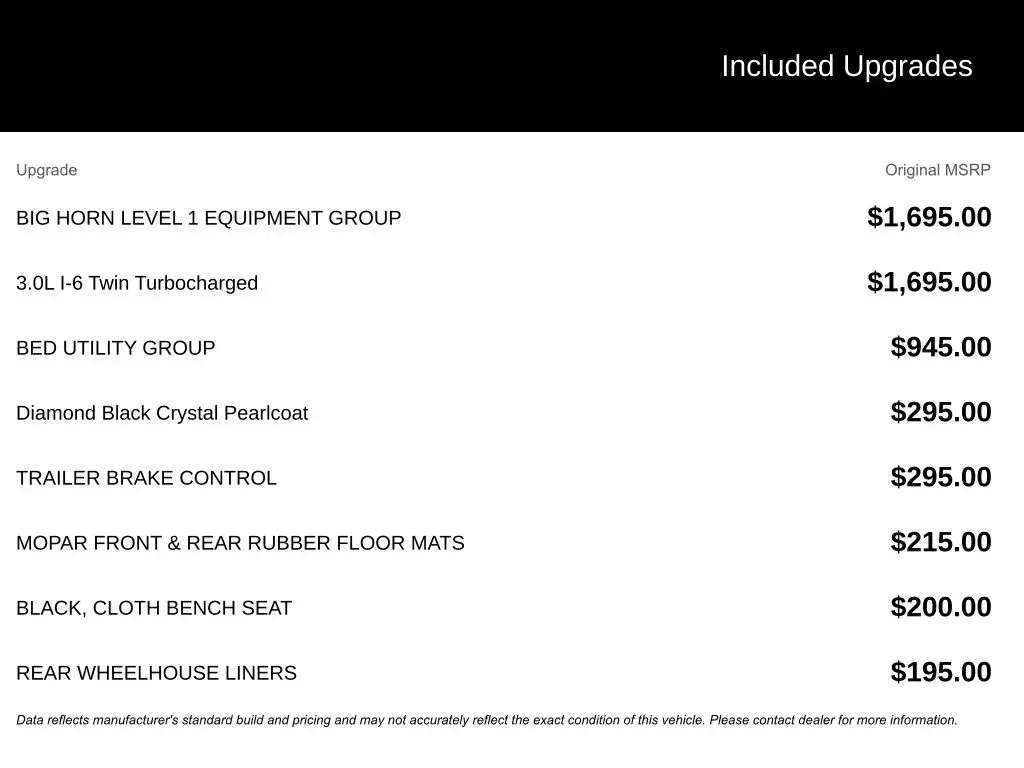 new 2026 Ram 1500 car, priced at $50,228