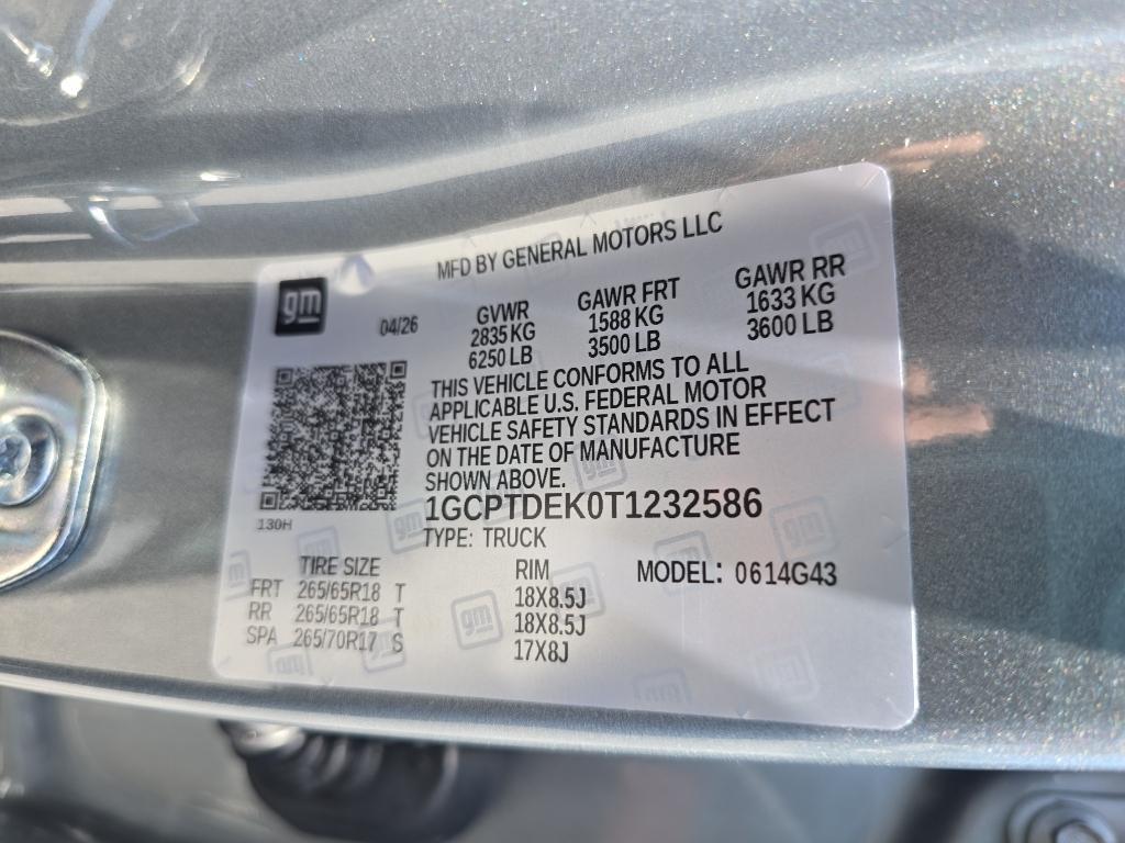new 2026 Chevrolet Colorado car, priced at $49,140