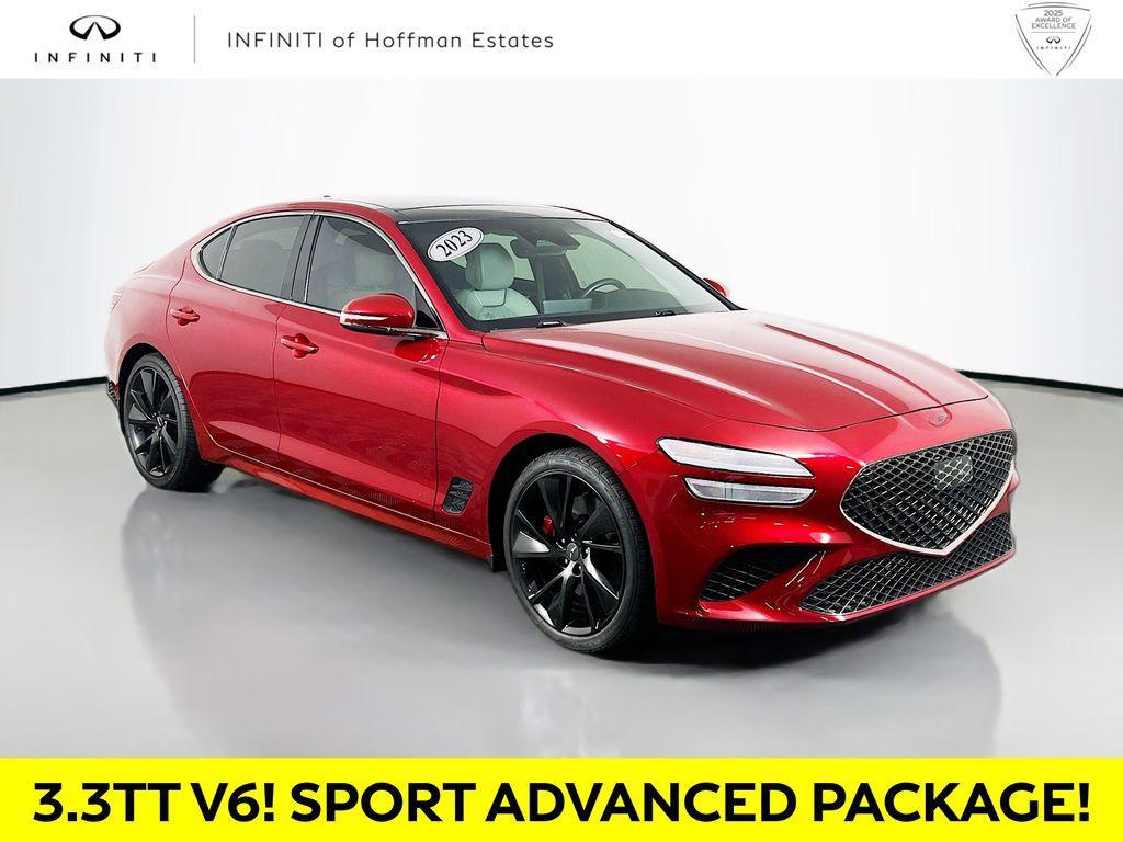 used 2023 Genesis G70 car, priced at $37,176