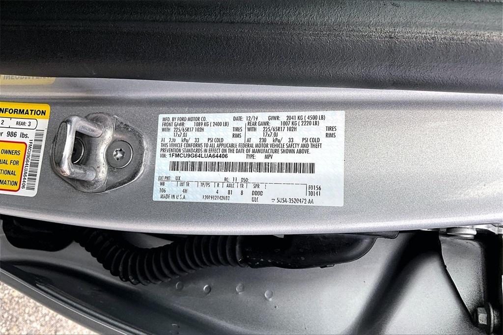 used 2020 Ford Escape car, priced at $16,699