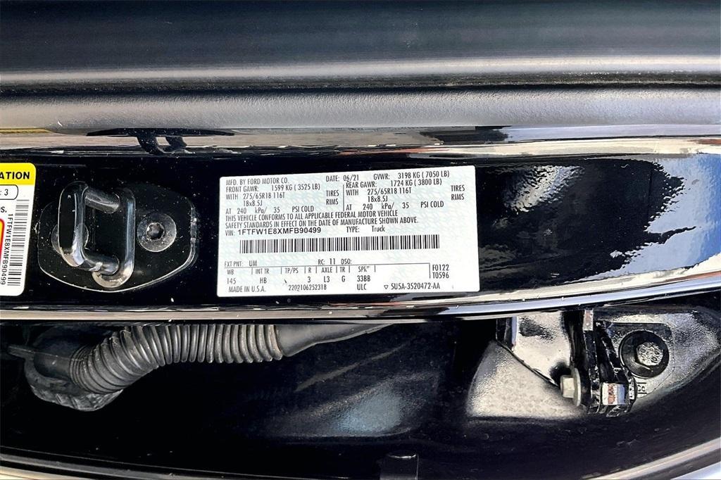 used 2021 Ford F-150 car, priced at $33,399