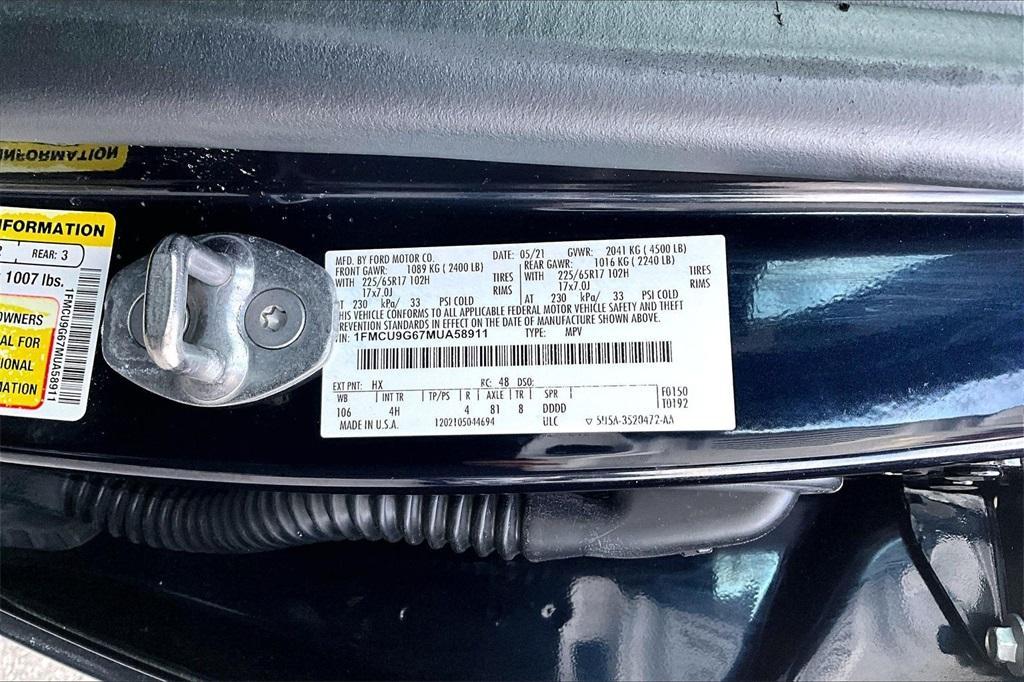 used 2021 Ford Escape car, priced at $16,299