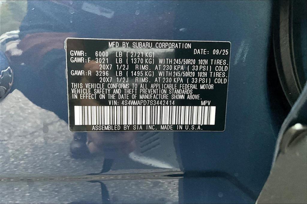 new 2025 Subaru Ascent car, priced at $50,329