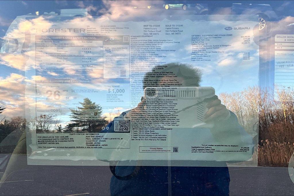 new 2026 Subaru Forester car, priced at $44,385