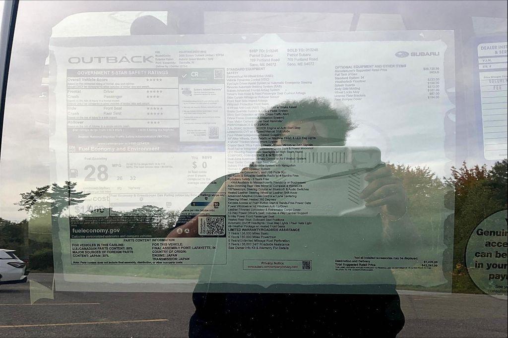 new 2025 Subaru Outback car, priced at $42,241