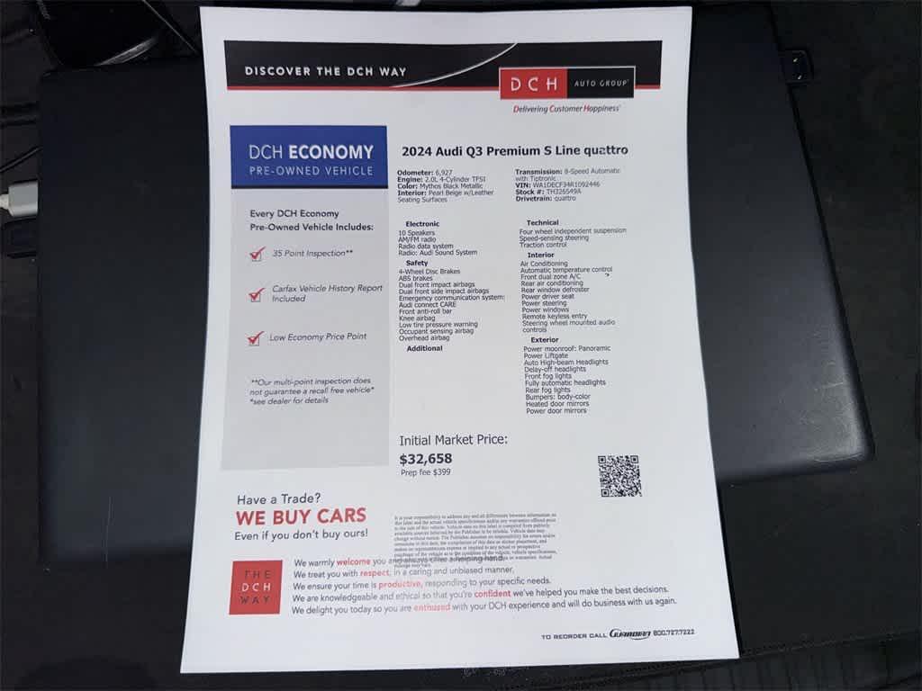 used 2024 Audi Q3 car, priced at $32,149