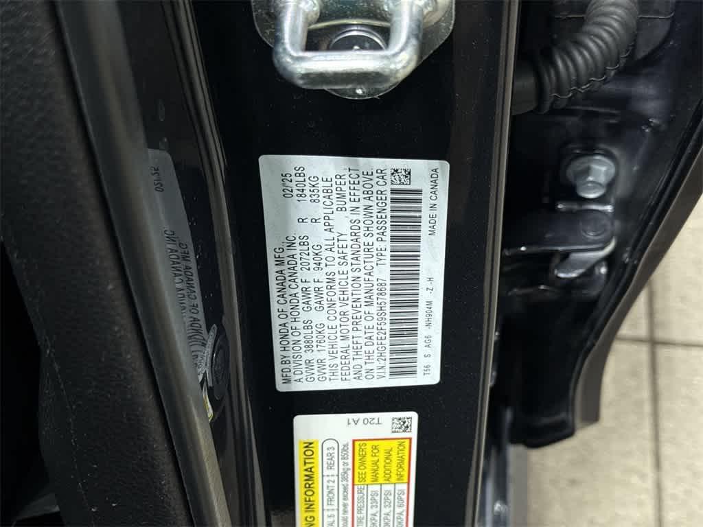 used 2025 Honda Civic car, priced at $23,990