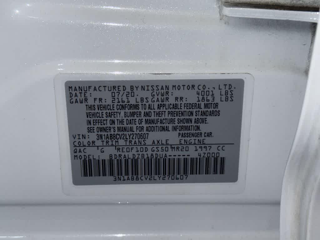 used 2020 Nissan Sentra car, priced at $14,120