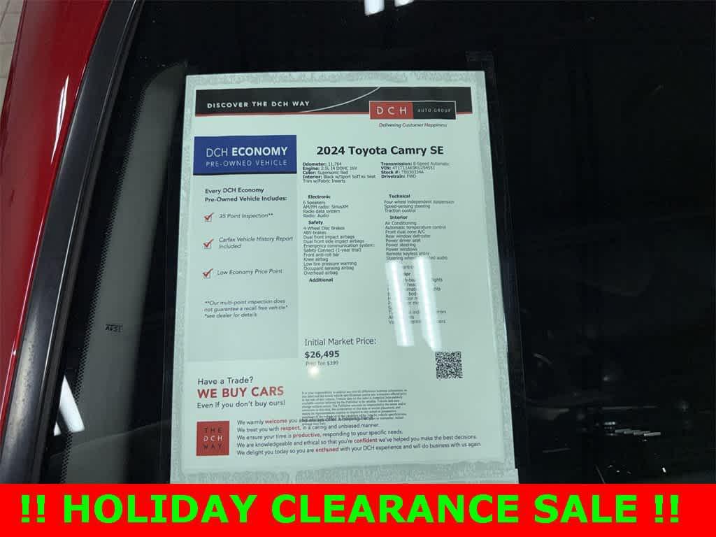used 2024 Toyota Camry car, priced at $25,750