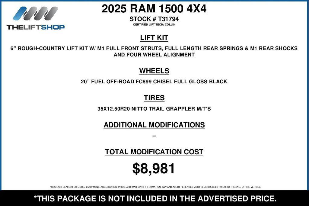 used 2025 Ram 1500 car, priced at $57,761