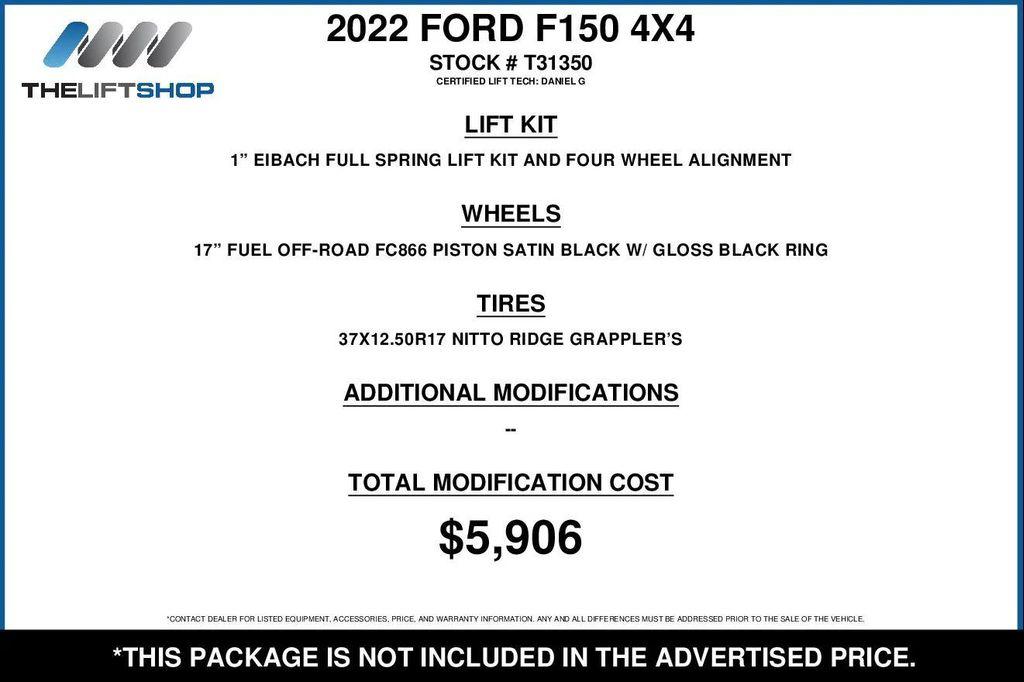 used 2022 Ford F-150 car, priced at $74,896