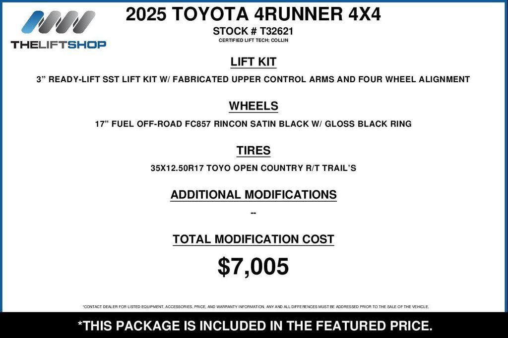 used 2025 Toyota 4Runner car, priced at $59,995
