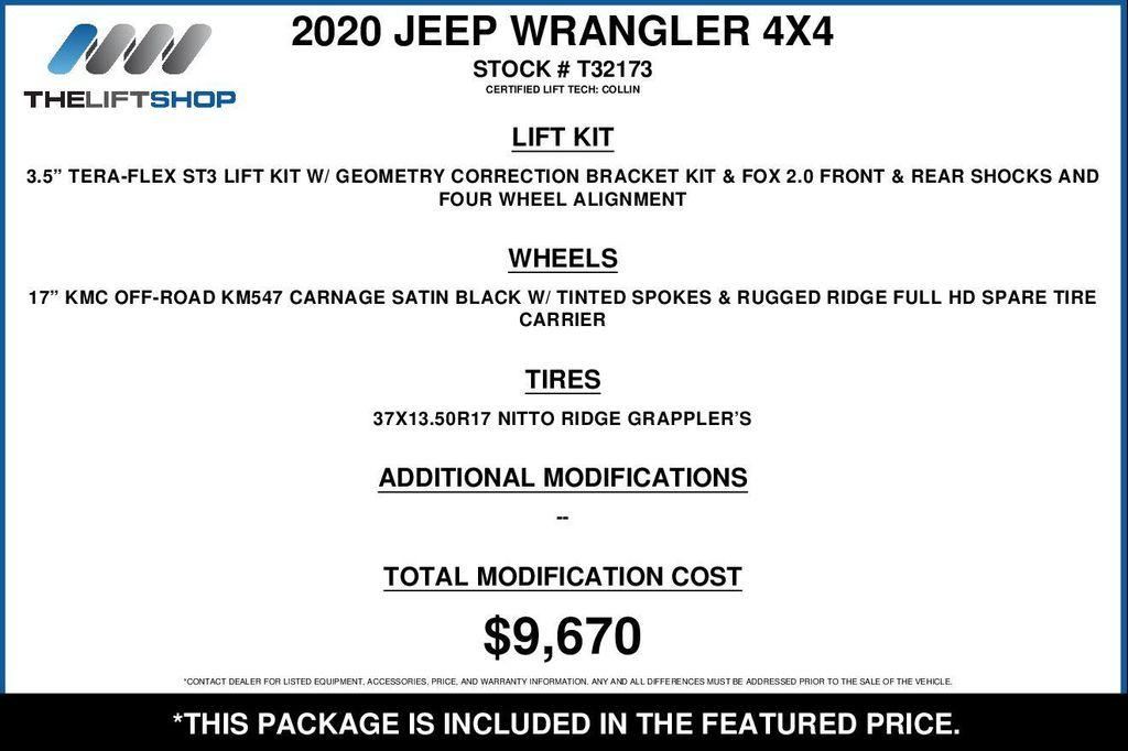 used 2020 Jeep Wrangler Unlimited car, priced at $49,660