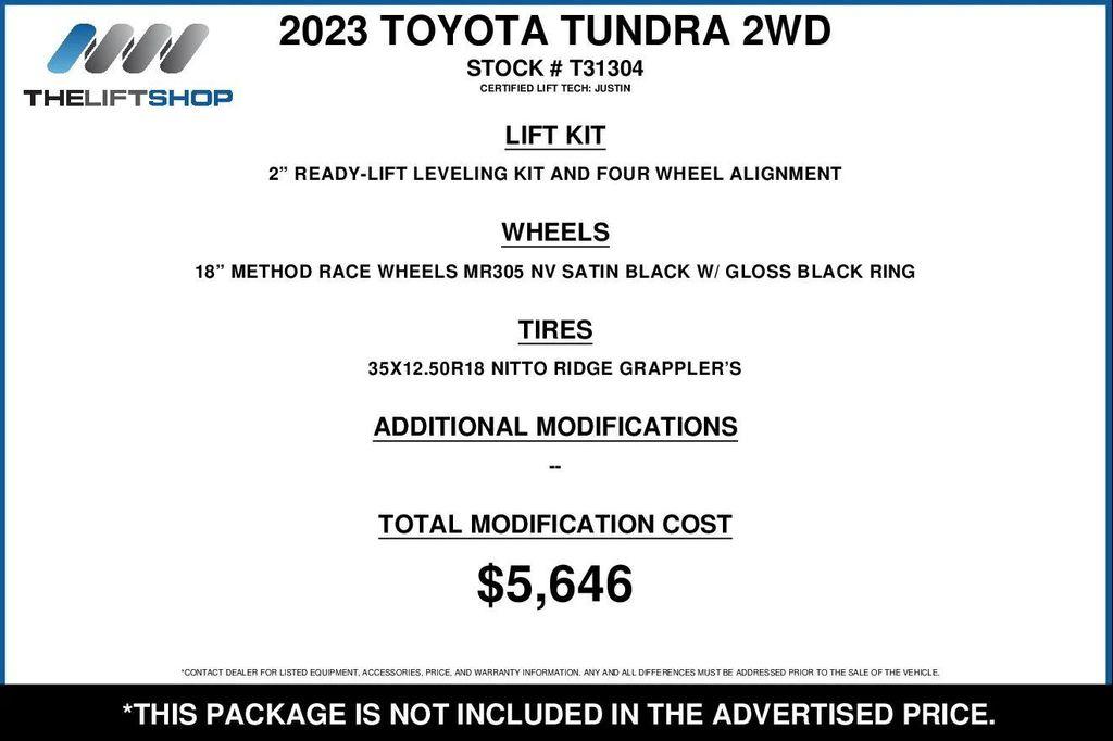 used 2023 Toyota Tundra car, priced at $41,136