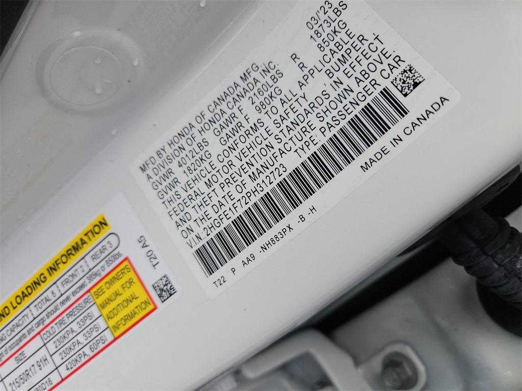 used 2023 Honda Civic car, priced at $23,287