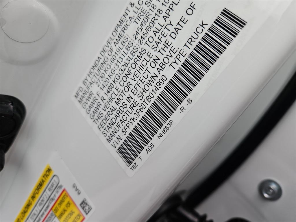 new 2026 Honda Ridgeline car, priced at $47,965