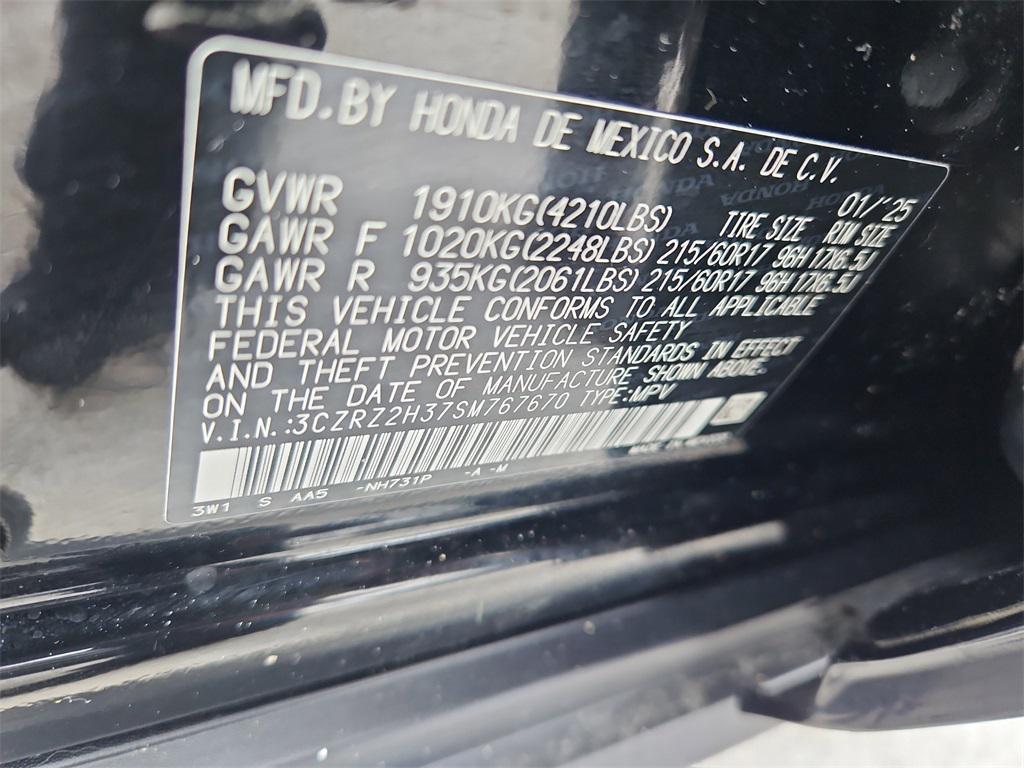 used 2025 Honda HR-V car, priced at $26,050