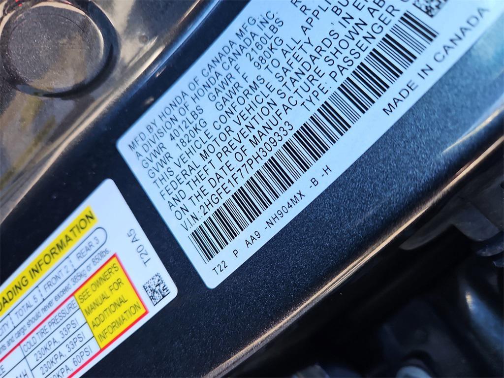 used 2023 Honda Civic car, priced at $21,987