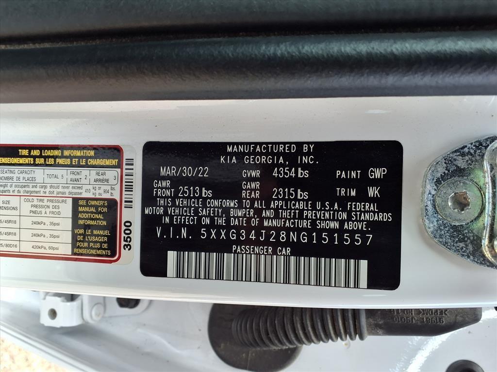 used 2022 Kia K5 car, priced at $22,400