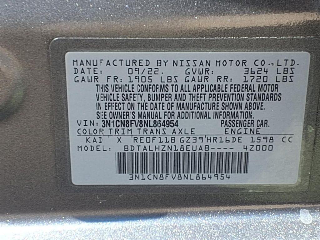 used 2022 Nissan Versa car, priced at $19,900