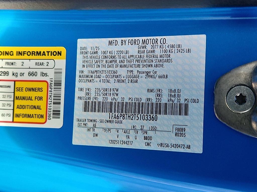 new 2026 Ford Mustang car, priced at $32,339