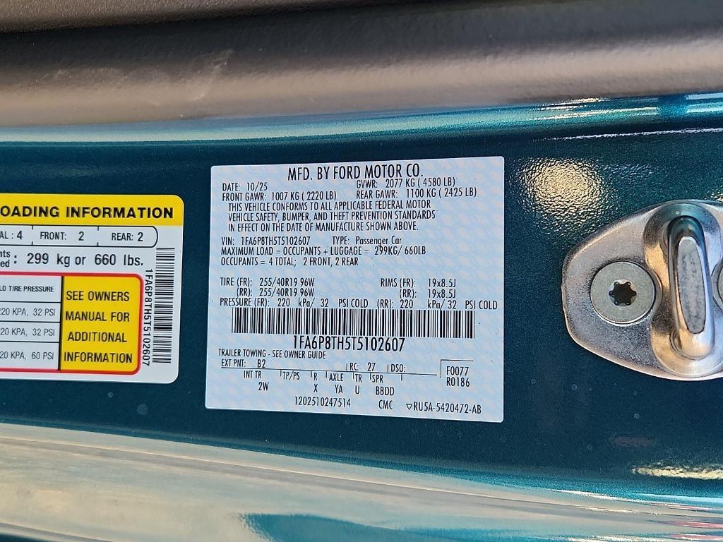 new 2026 Ford Mustang car, priced at $36,547