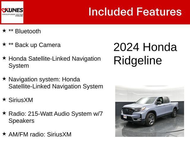 used 2024 Honda Ridgeline car, priced at $35,394