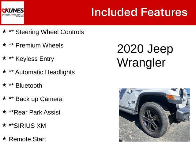 used 2020 Jeep Wrangler Unlimited car, priced at $29,971