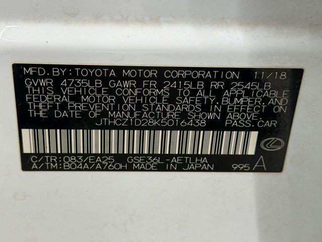 used 2019 Lexus IS 350 car, priced at $19,477