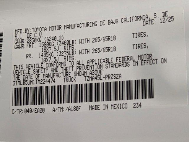 new 2026 Toyota Tacoma car, priced at $51,529