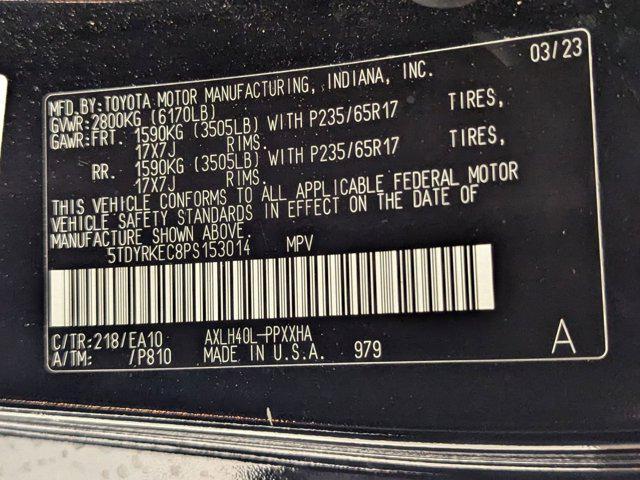 used 2023 Toyota Sienna car, priced at $35,996