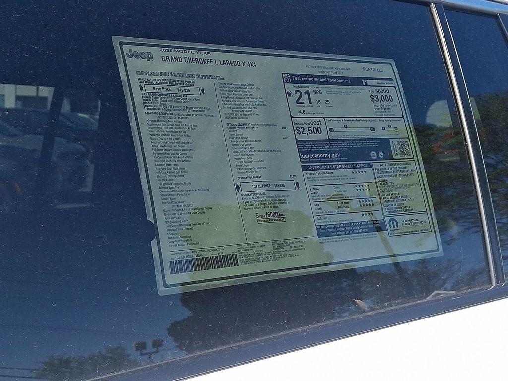 new 2025 Jeep Grand Cherokee L car, priced at $40,825