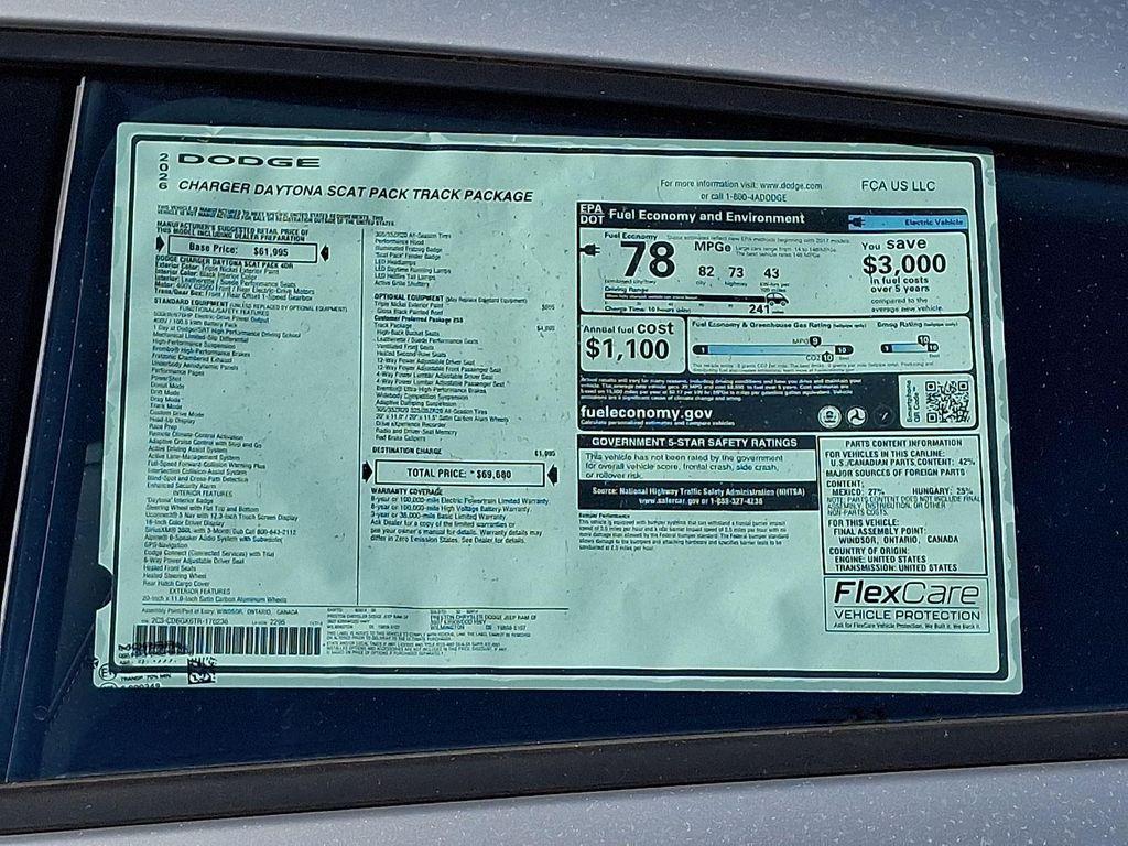 new 2026 Dodge Charger car, priced at $69,680