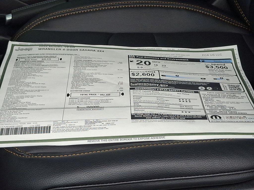 new 2025 Jeep Wrangler car, priced at $56,400