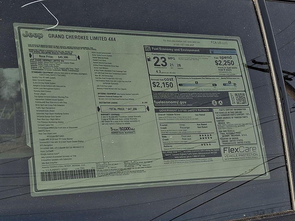 new 2026 Jeep Grand Cherokee car, priced at $47,390