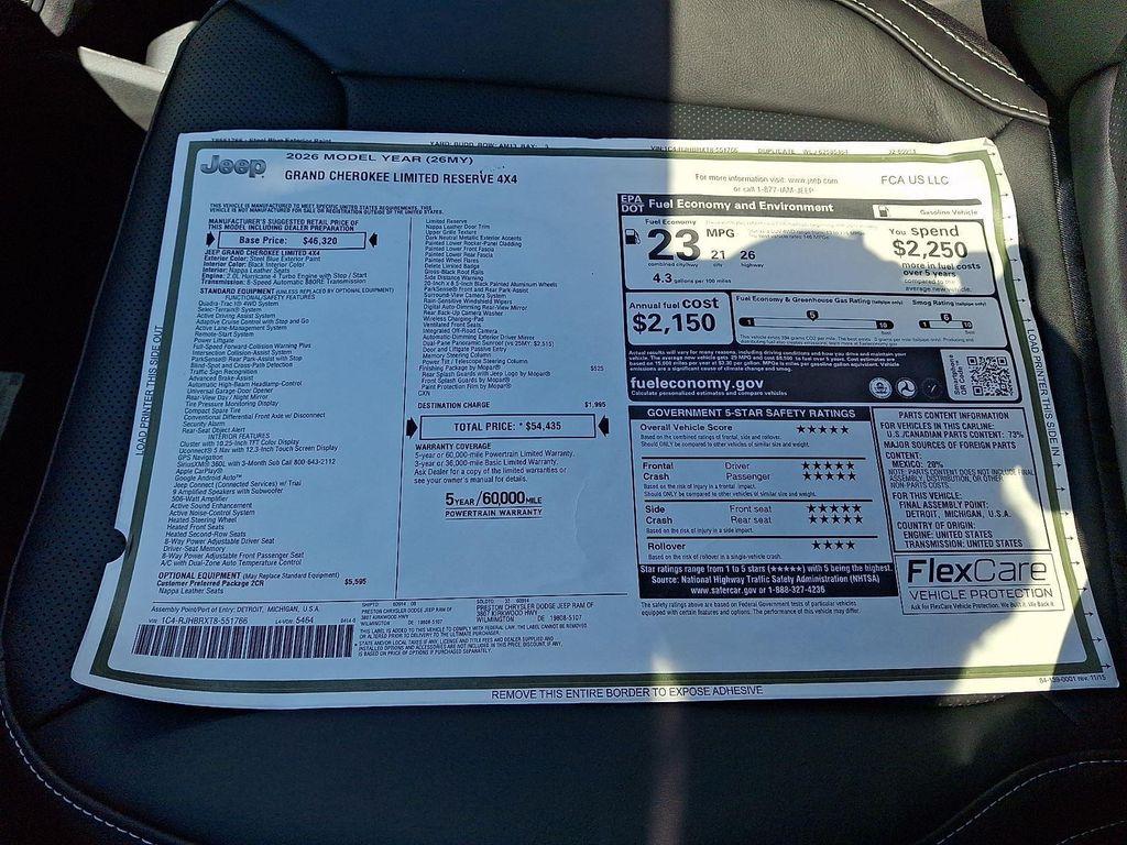 new 2026 Jeep Grand Cherokee car, priced at $53,734