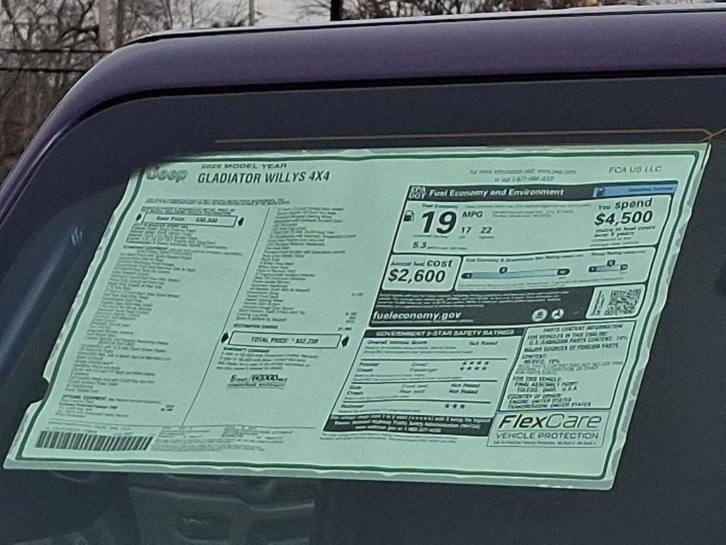 new 2026 Jeep Gladiator car, priced at $49,730