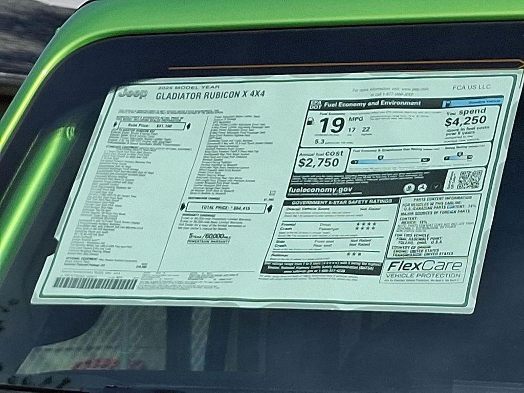 new 2025 Jeep Gladiator car, priced at $55,415