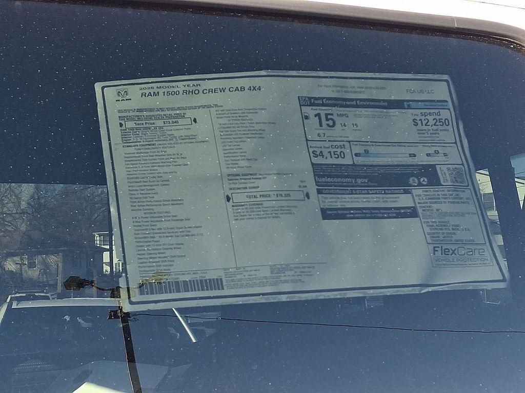 new 2026 Ram 1500 car, priced at $76,335