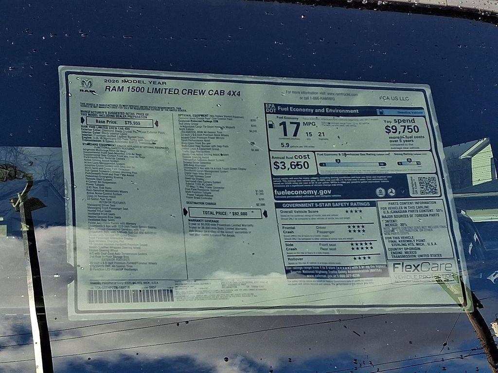 new 2026 Ram 1500 car, priced at $86,080