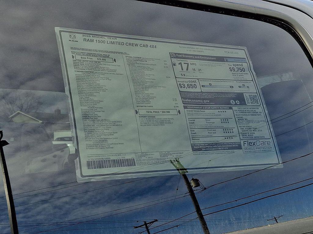 new 2026 Ram 1500 car, priced at $86,080