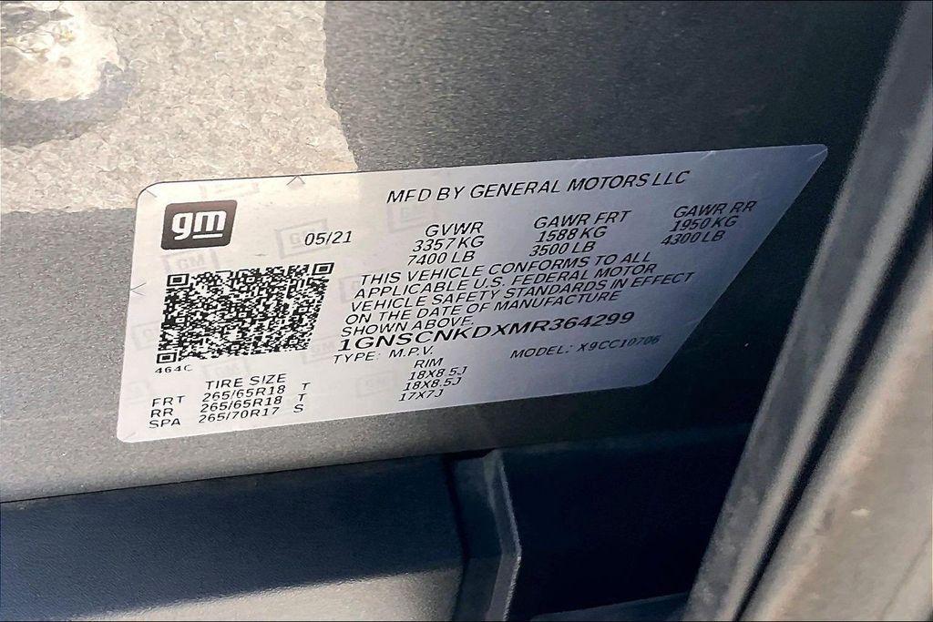 used 2021 Chevrolet Tahoe car, priced at $37,176