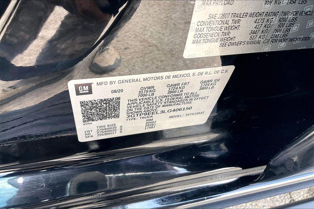 used 2020 GMC Sierra 1500 car, priced at $40,627