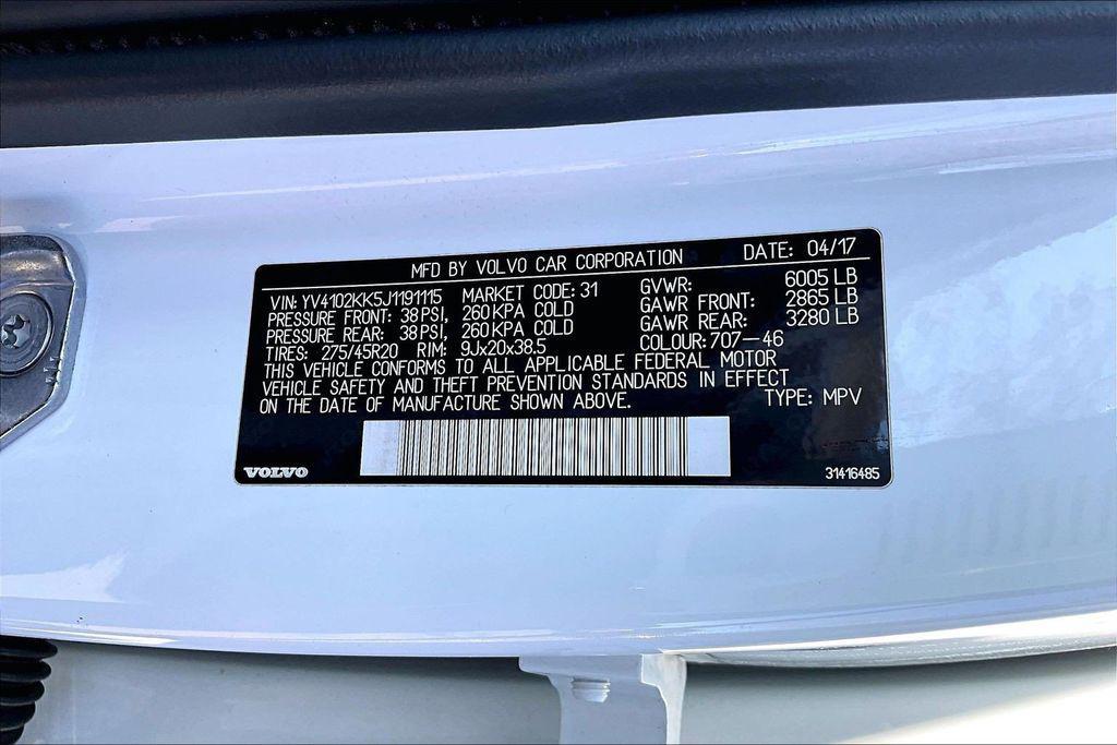 used 2018 Volvo XC90 car, priced at $15,995