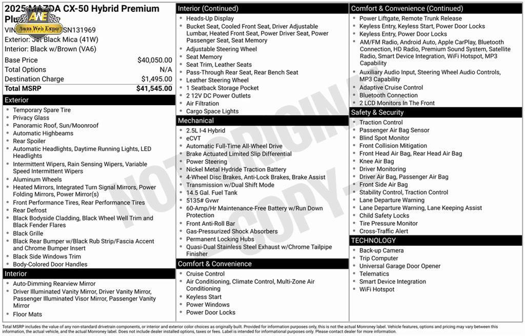 used 2025 Mazda CX-50 Hybrid car, priced at $32,988