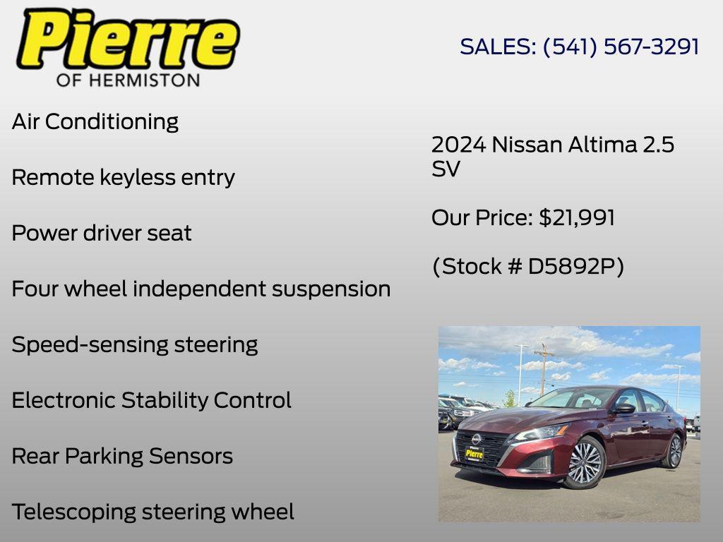 used 2024 Nissan Altima car, priced at $20,499